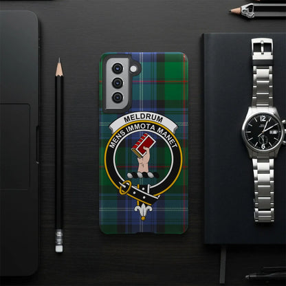 Meldrum Mens Immota Manet Clan Tartan Phone Case