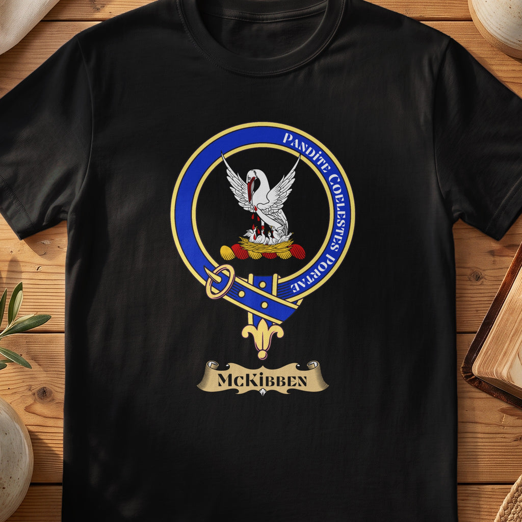 McKibben Scottish clan crest T-shirt in Black
