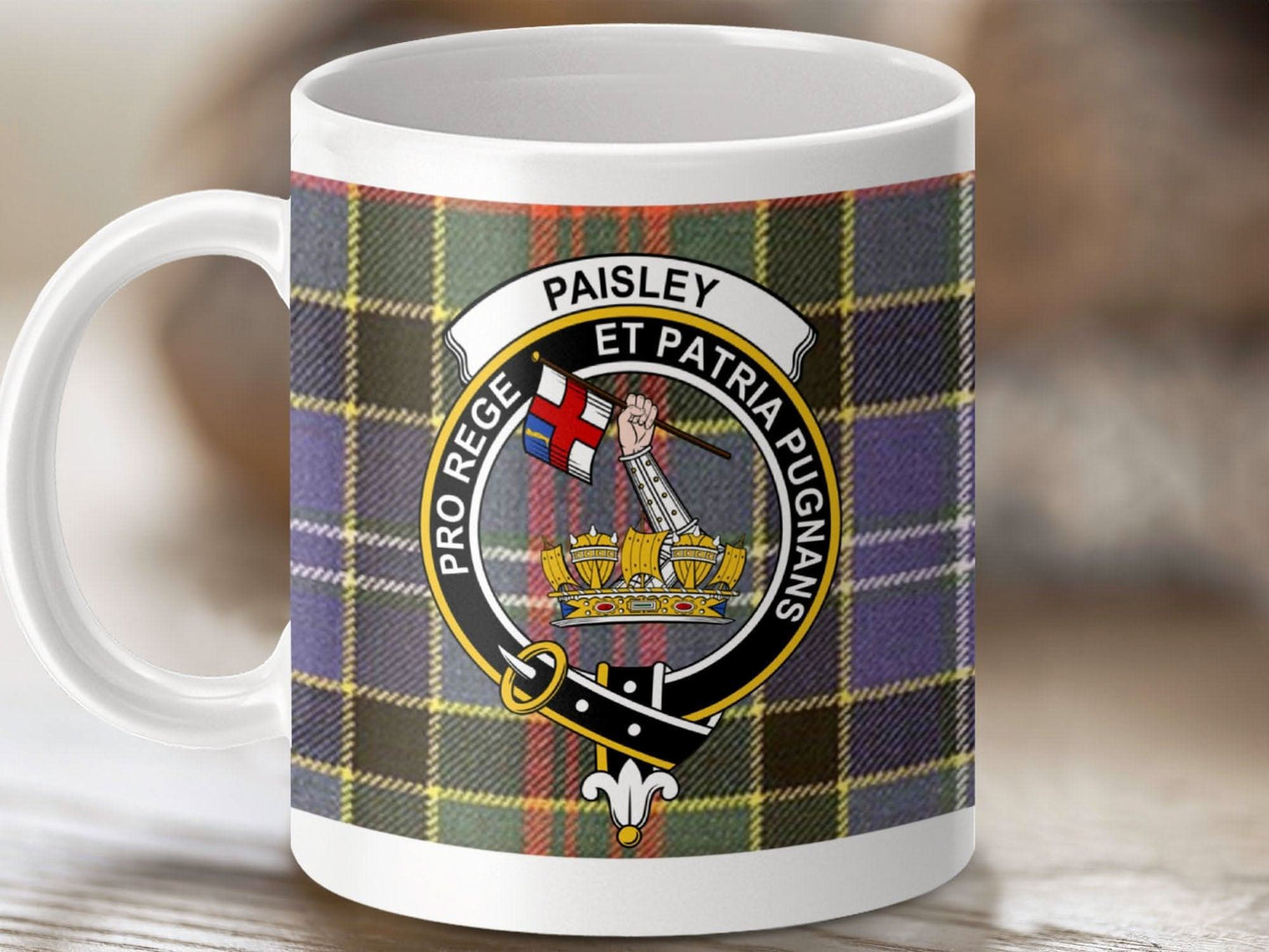 Paisley Pro Rege Et Patria Pugnans Crest Mug product type