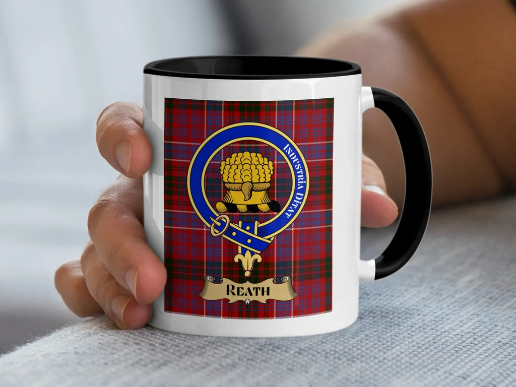 Scottish Clan Reath Tartan Design Mug for Clan Pride