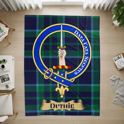 Duthie Family Crest Plaid Design Throw Blanket product