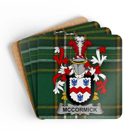 McCormick Family Crest Plaid Coaster Set product