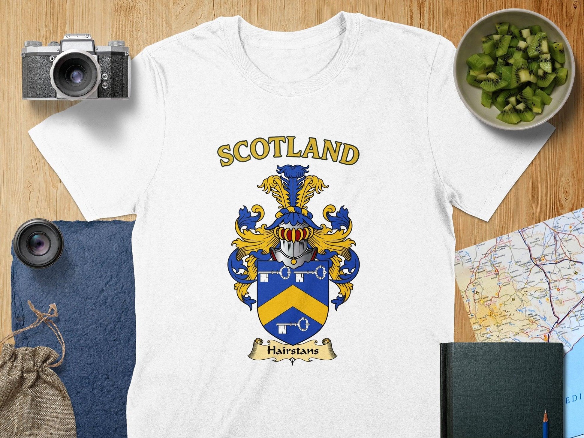 Scotland Coat of Arms Emblazoned White T-Shirt product type