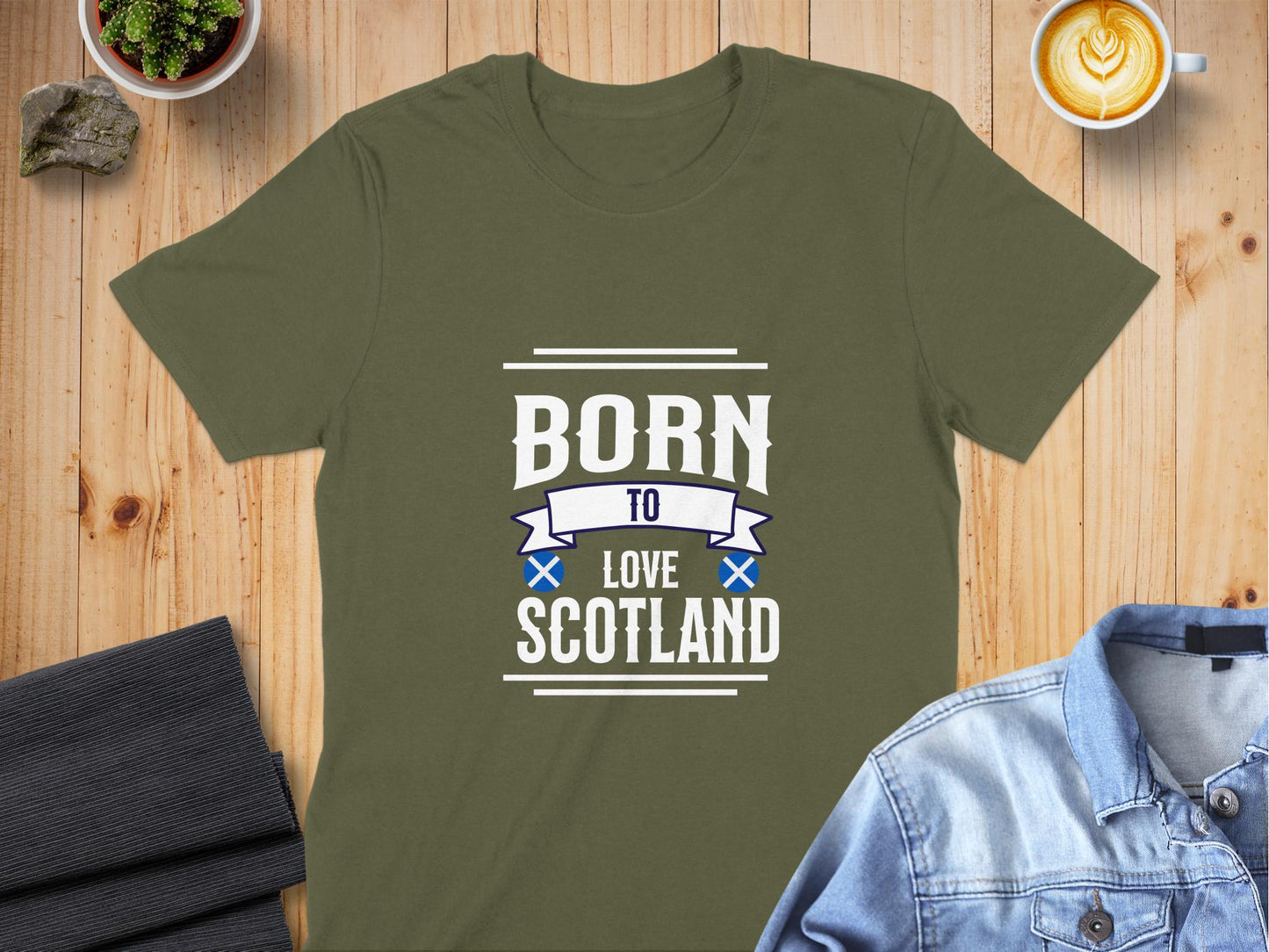 Born To Love Scotland Graphic Printed T-Shirt - Living Stone Gifts