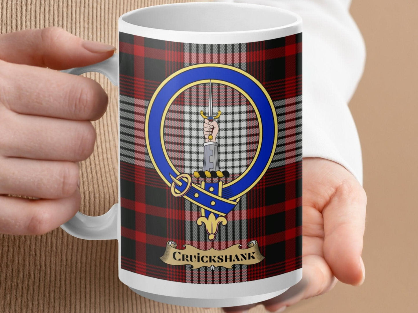 Cruickshank Family Plaid Pattern Design Mug product