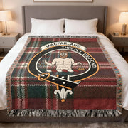 MacFarlane Clan Scottish Tartan Woven Blanket – 100% Cotton