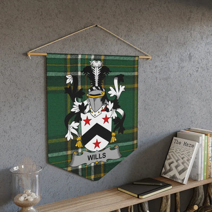 Wills Family Crest Plaid Background Wall Decor product