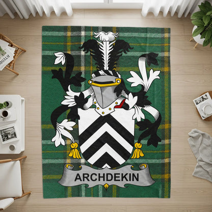 Archdekin Crest Design Green and Black Rug product