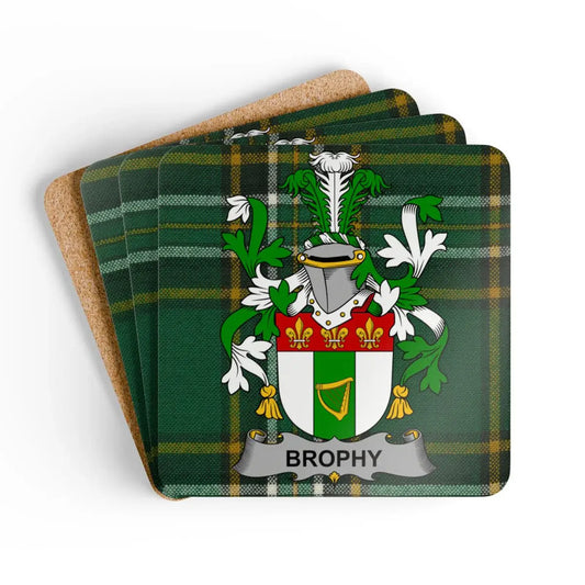 Brophy Family Crest Tartan Coasters product type