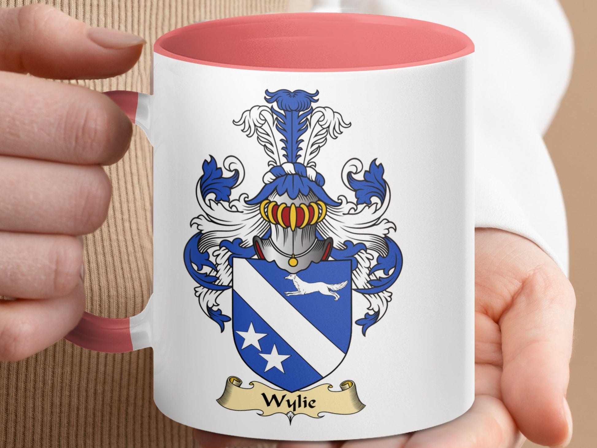 Clan Wylie Scottish Coat of Arms Mug - Living Stone Gifts