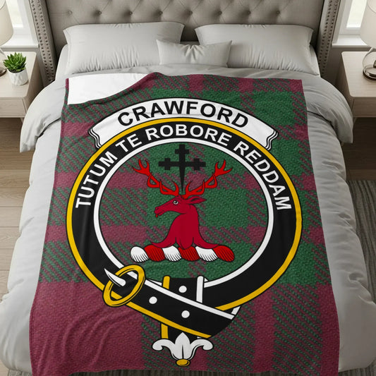 Crawford Tartan Family Crest Blanket product