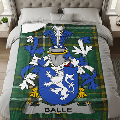 Family Crest Blanket Design with Heraldic Symbol product type