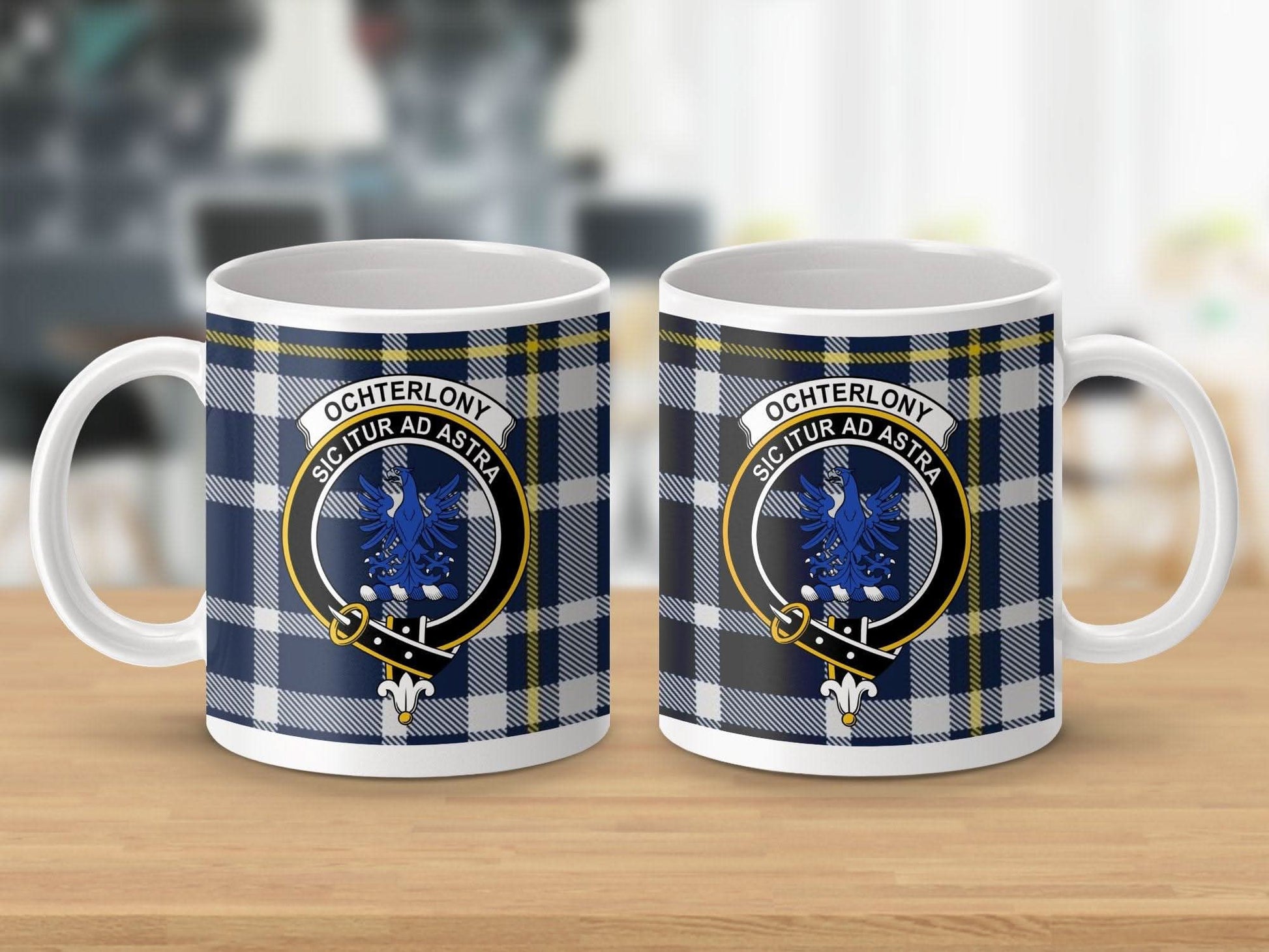 Ochterlony Clan Crest Tartan Plaid Ceramic Mug product