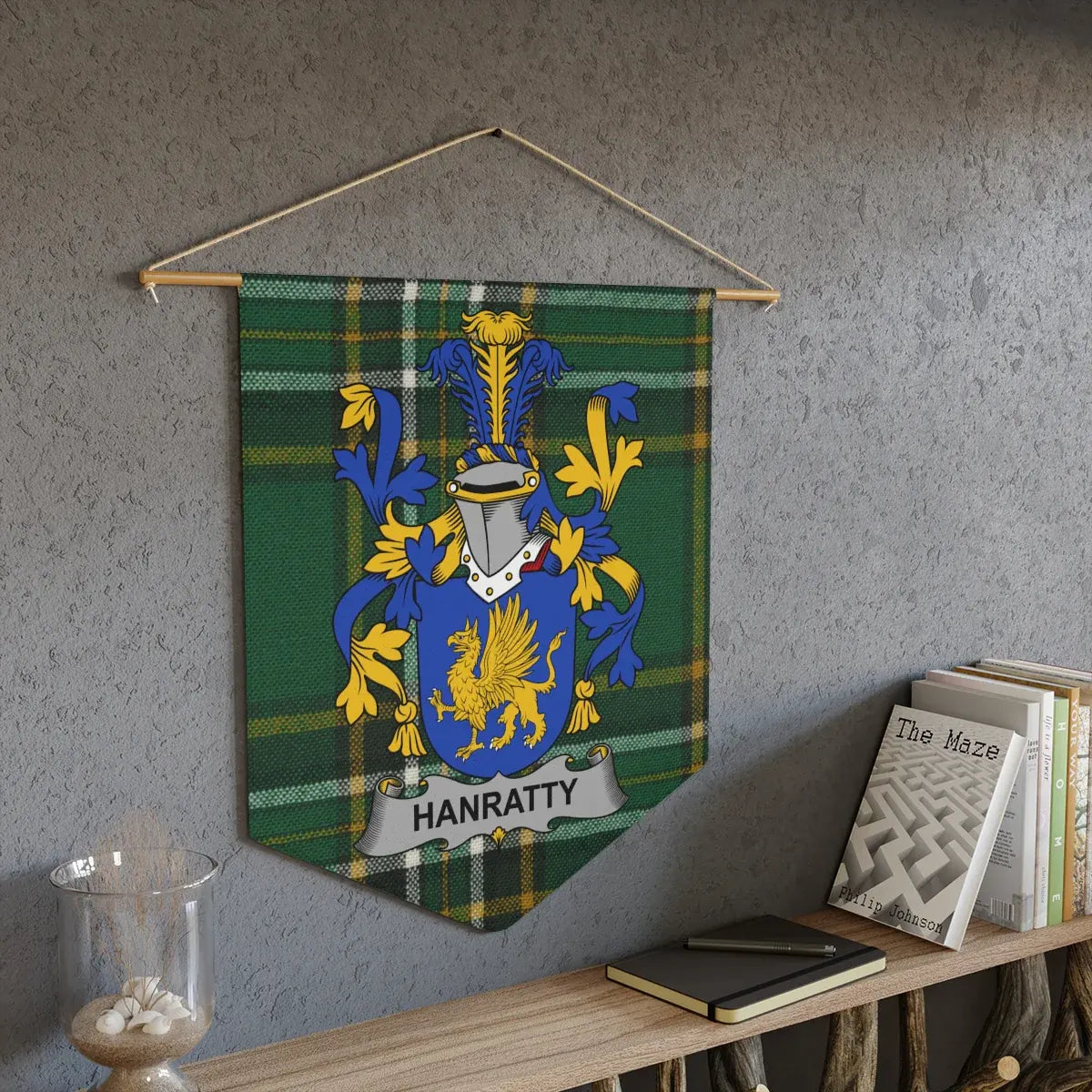 Customizable Family Crest Banner wall decor product