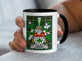 Leech Irish family crest black accent mug
