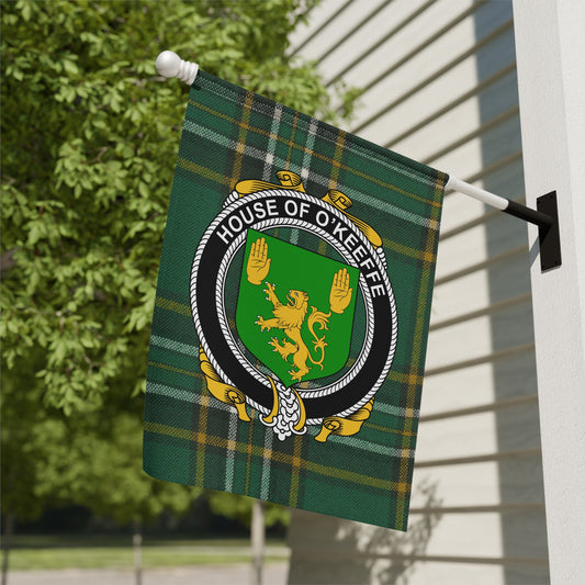 House of O'Keeffe Family Crest Flag Product