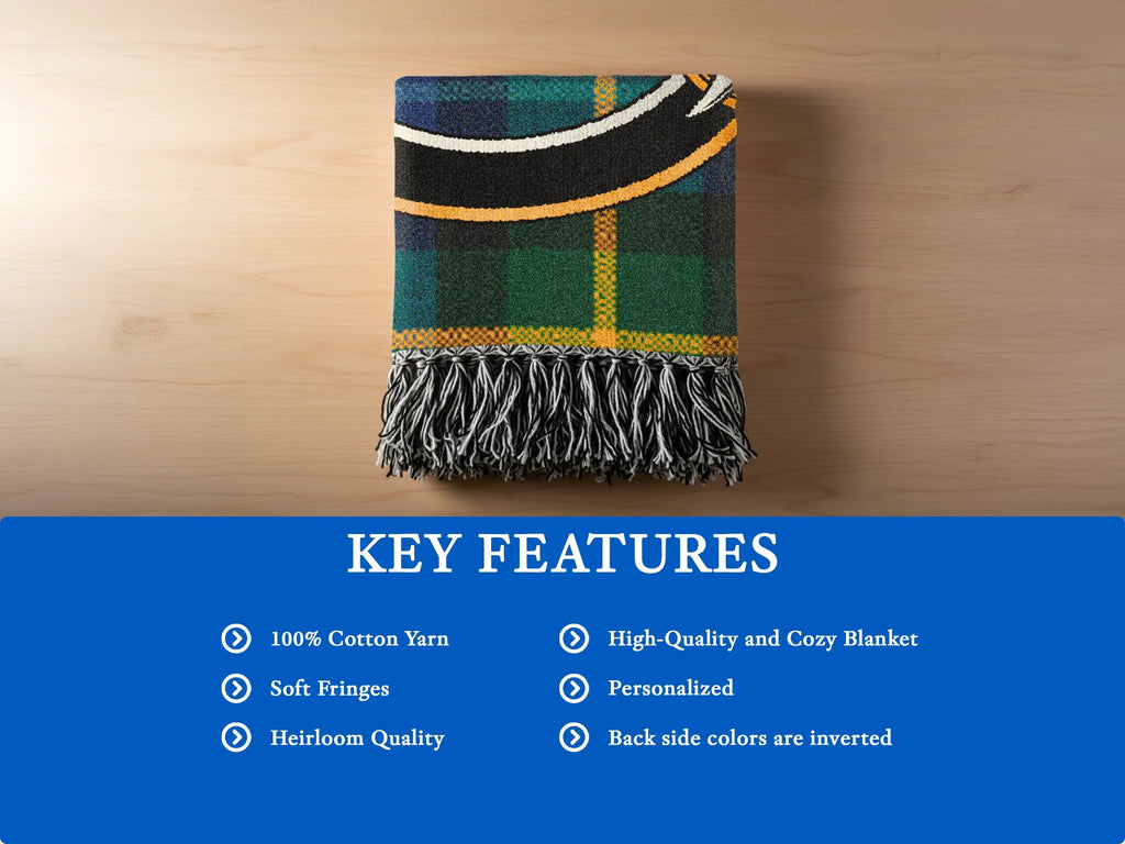 Personalized High Quality Cozy Blanket with Soft Fringes