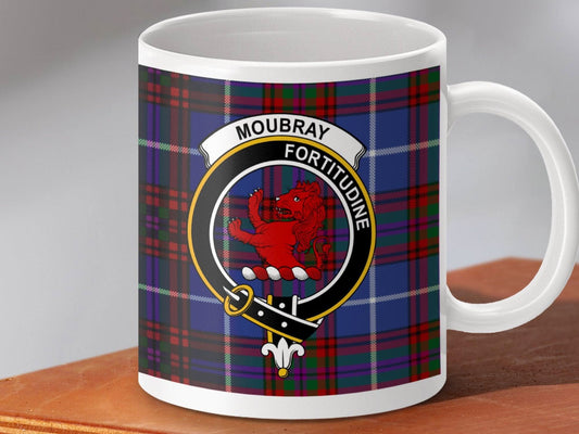 Clan Moubray Fortitudine Emblem Plaid Mug product