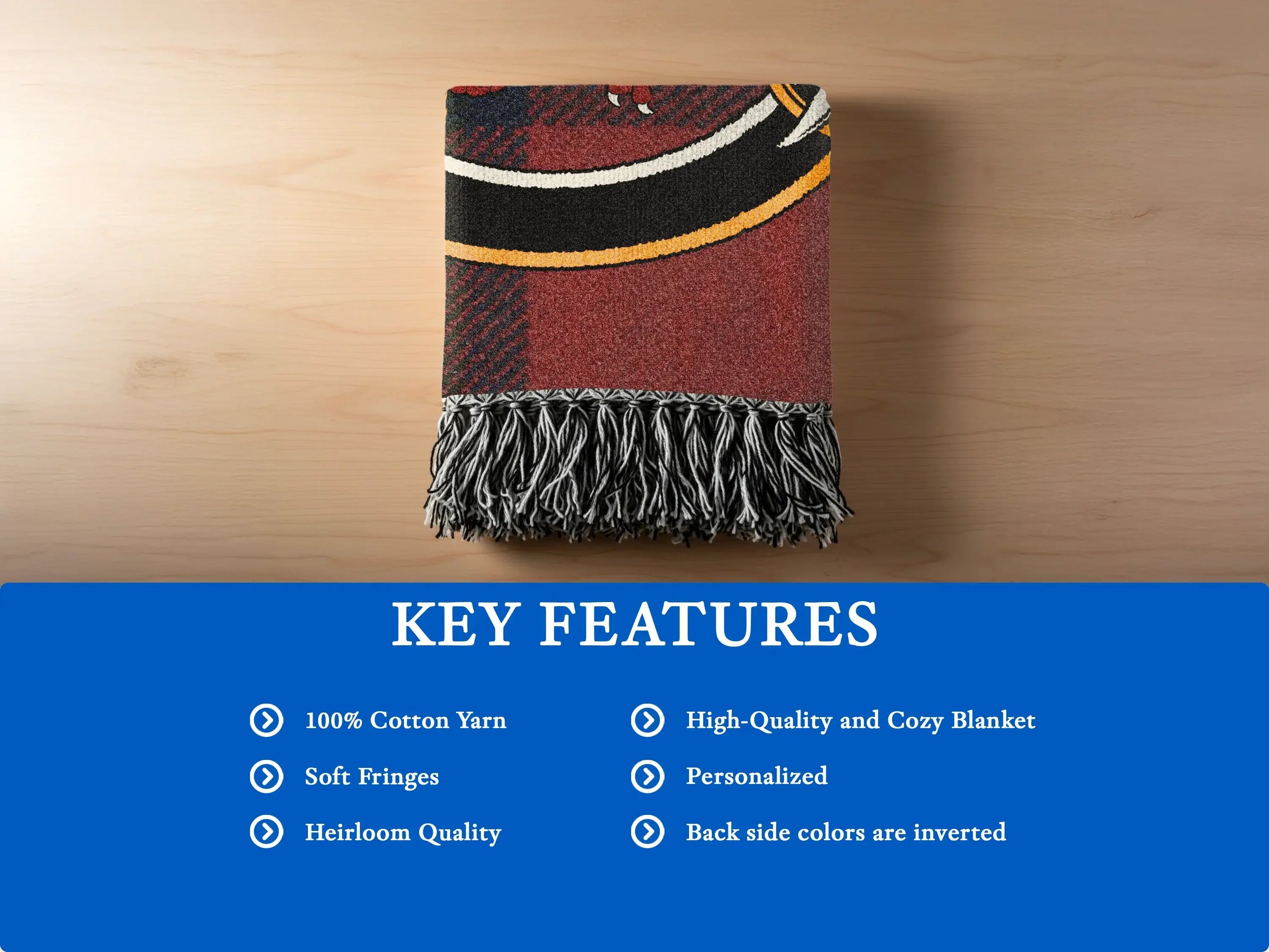 High-Quality and Cozy Blanket with Soft Fringes Blanket