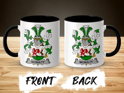 McNulty Irish Surname Family Crest 11oz Coffee Mug - Living Stone Gifts