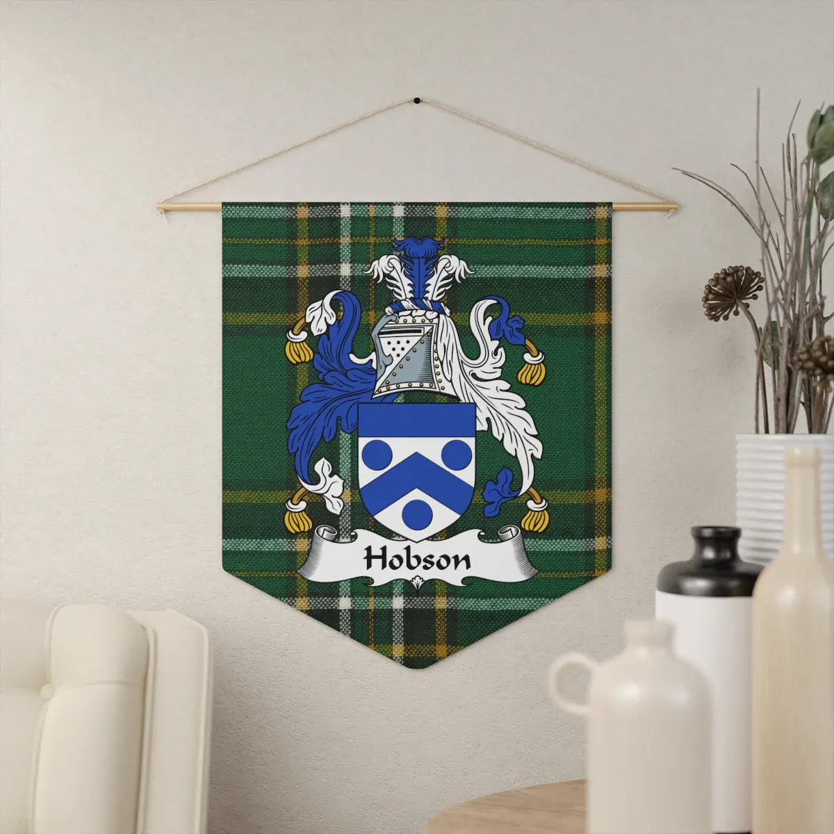 Family Crest Tapestry with Customizable Name product type