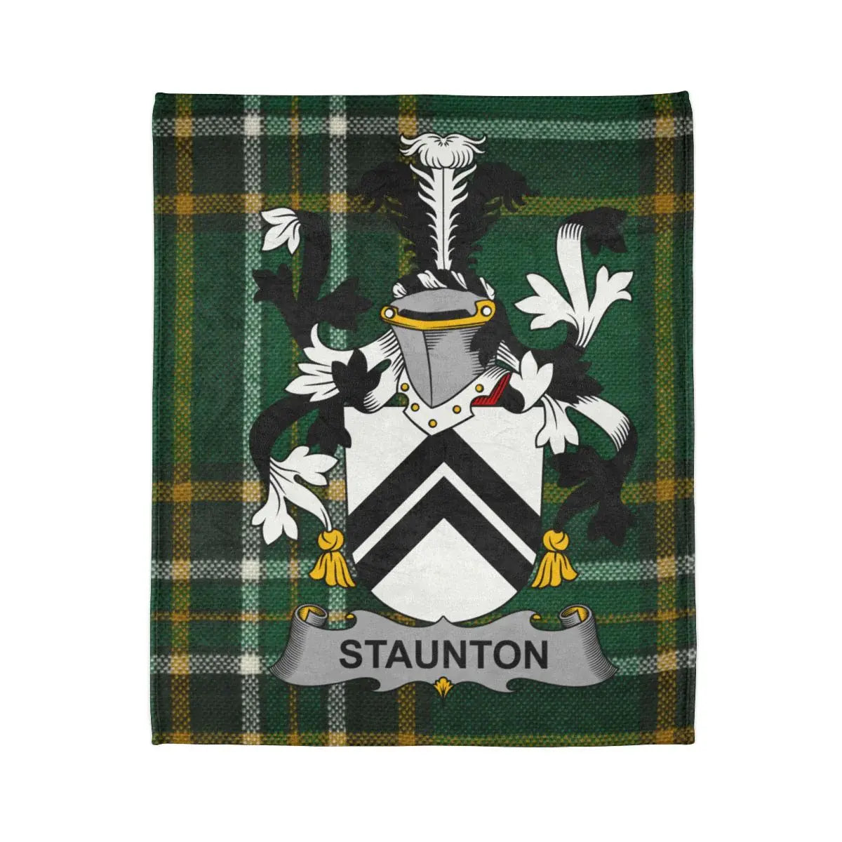 Staunton Family Crest Plaid Blanket Home Decor product