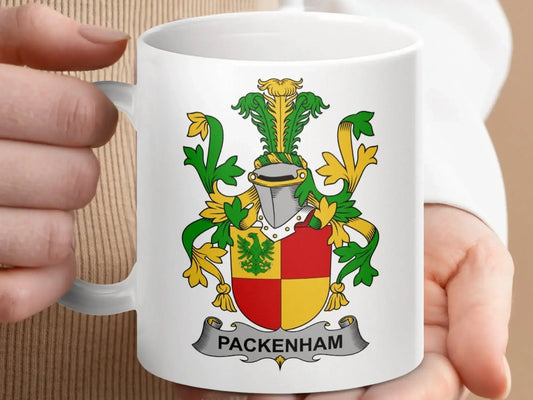 Packenham Family Crest Coat of Arms Mug - Celtic Ancestry Gifts