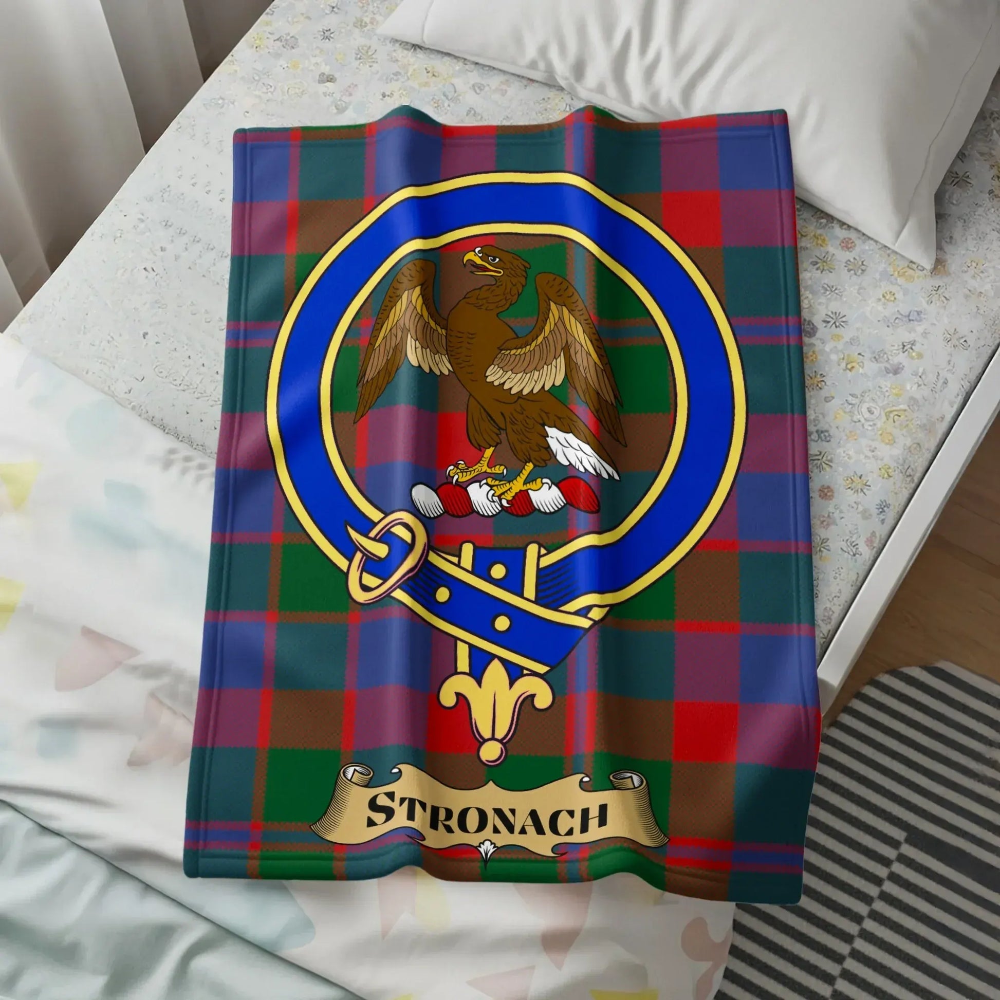 Stronach Family Crest Tartan Blanket product