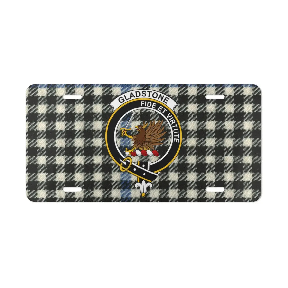Gladstone Fide Et Virtute Design License Plate product
