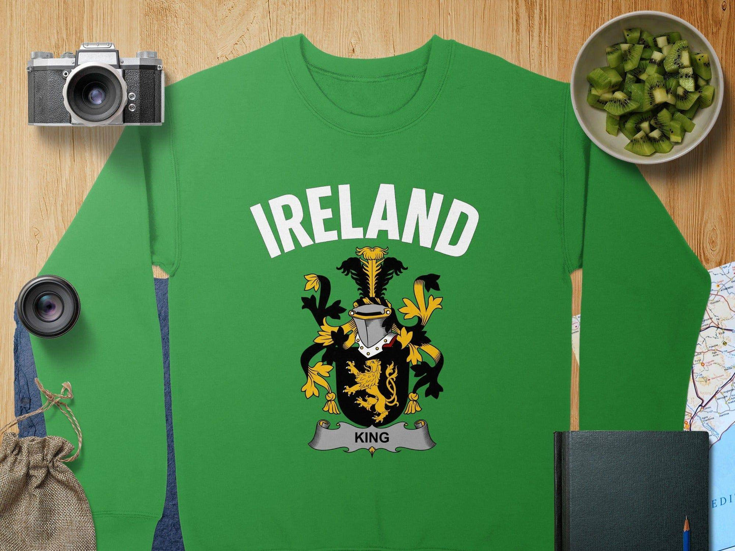 Ireland King Crest Green Long Sleeve Shirt product