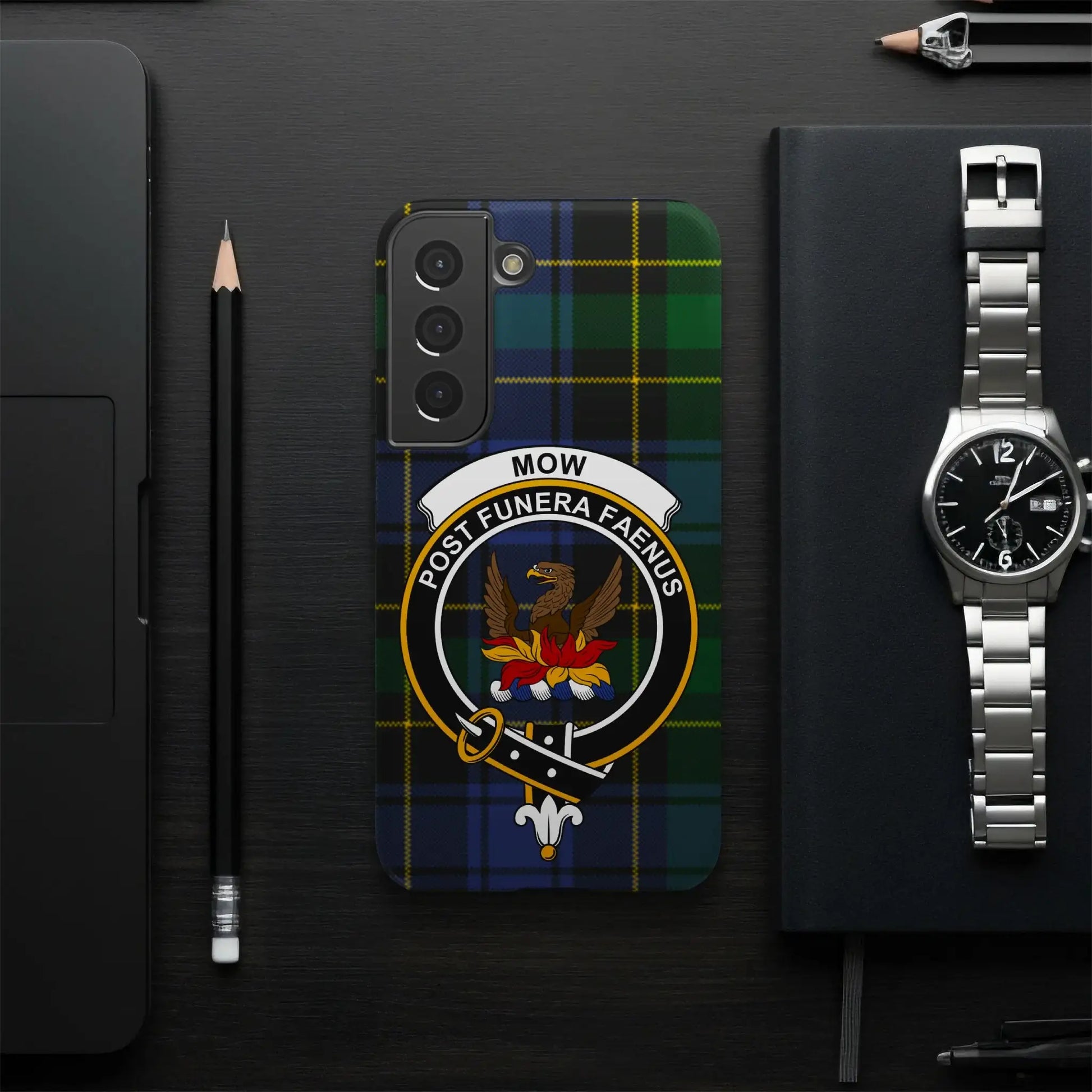 Scottish Heraldic Crest Plaid Design Smartphone Case