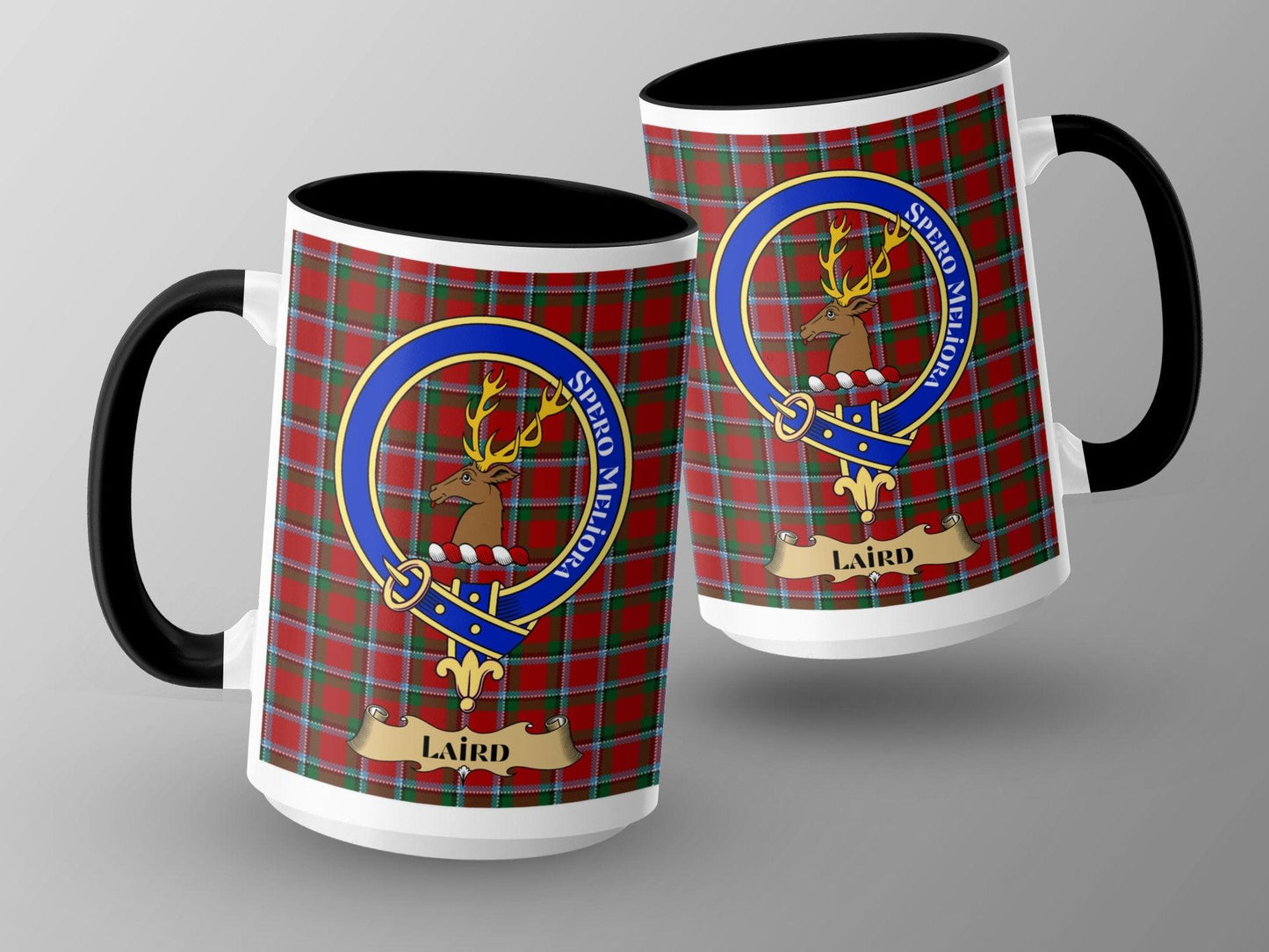 Scottish Clan Laird Crest Plaid Design Gift Mug - Living Stone Gifts