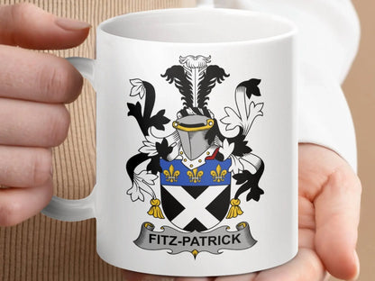 Fitz-Patrick Surname Irish Family Crest Mug - Celtic Ancestry Gifts