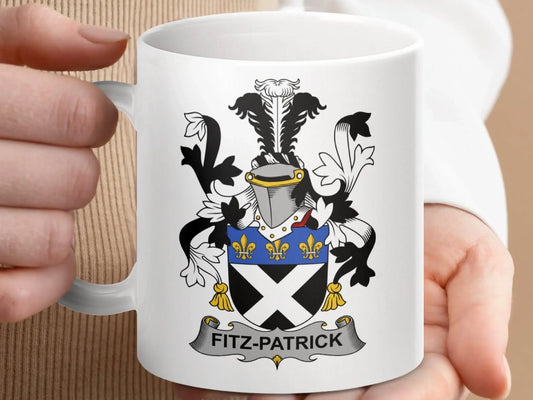 Fitz-Patrick Surname Irish Family Crest Mug - Celtic Ancestry Gifts