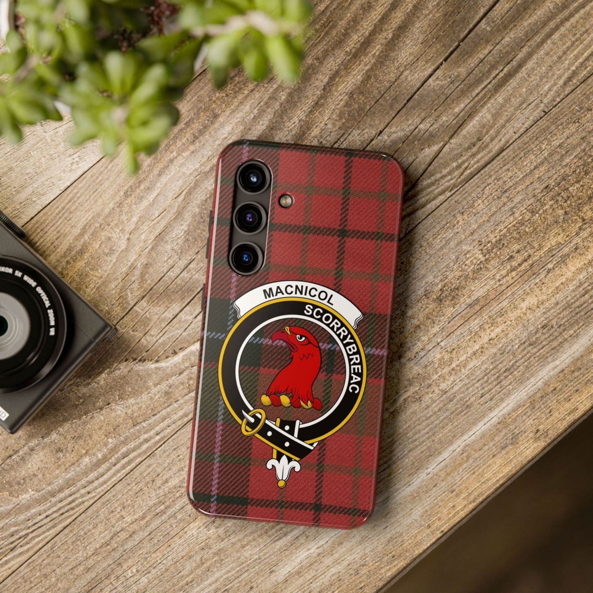 MacNicol Clan Scottish Tartan Cell Phone Case - Celtic Ancestry Gifts