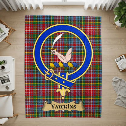 Colorful Tartan Patterned Yawkins Emblem Rug product