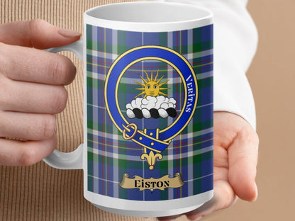 Stylish Scottish Clan Crest Plaid Mug for Unique Gifts - Living Stone Gifts