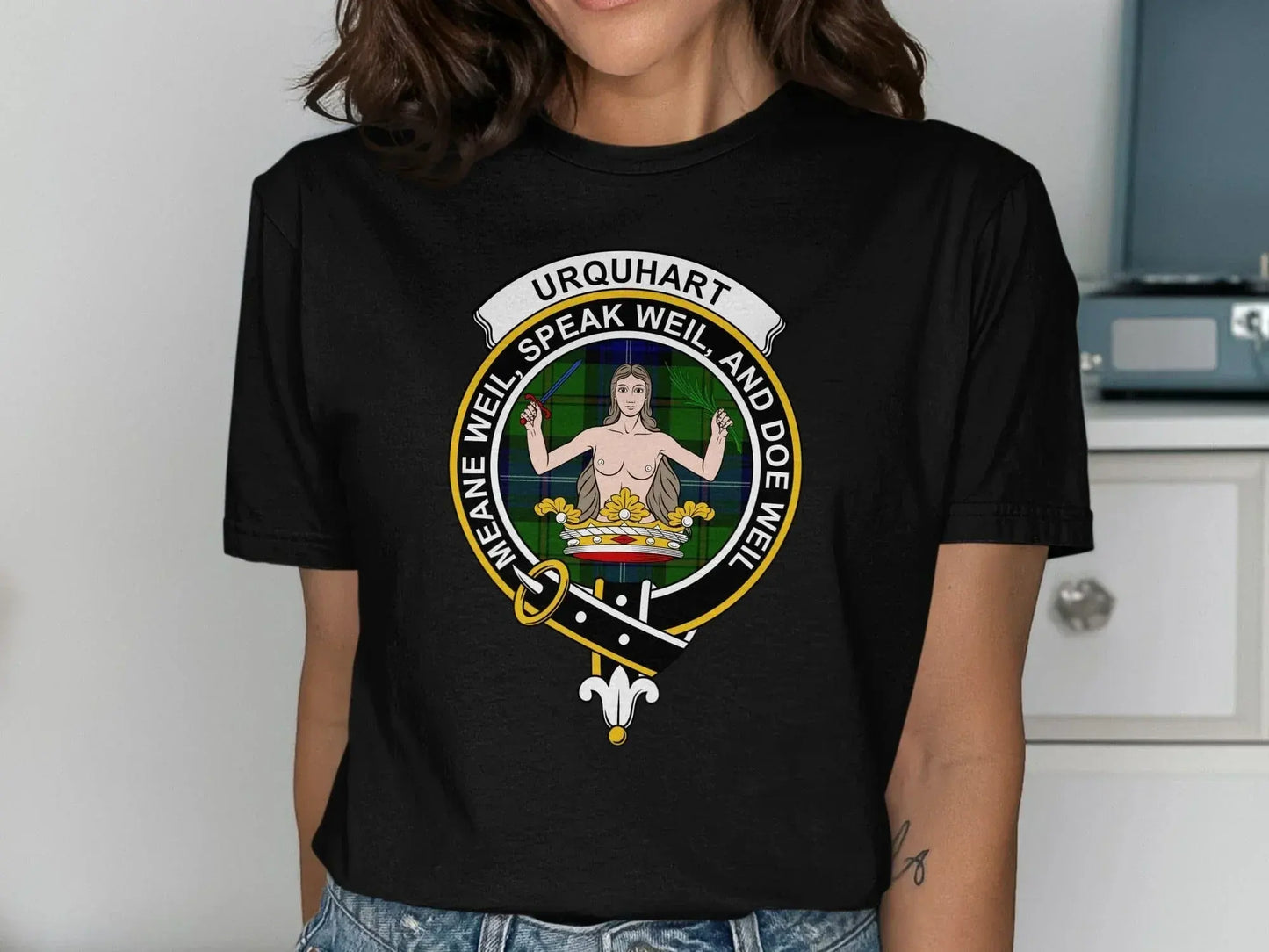 Urquhart Speak Weil and Doe Weil Clan Crest product type