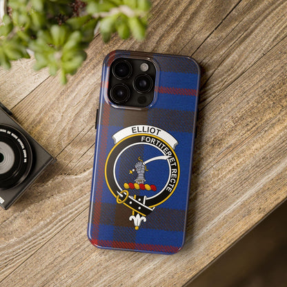 Elliot Clan Scottish Crest Tartan Cell Phone Case - Celtic Ancestry Gifts