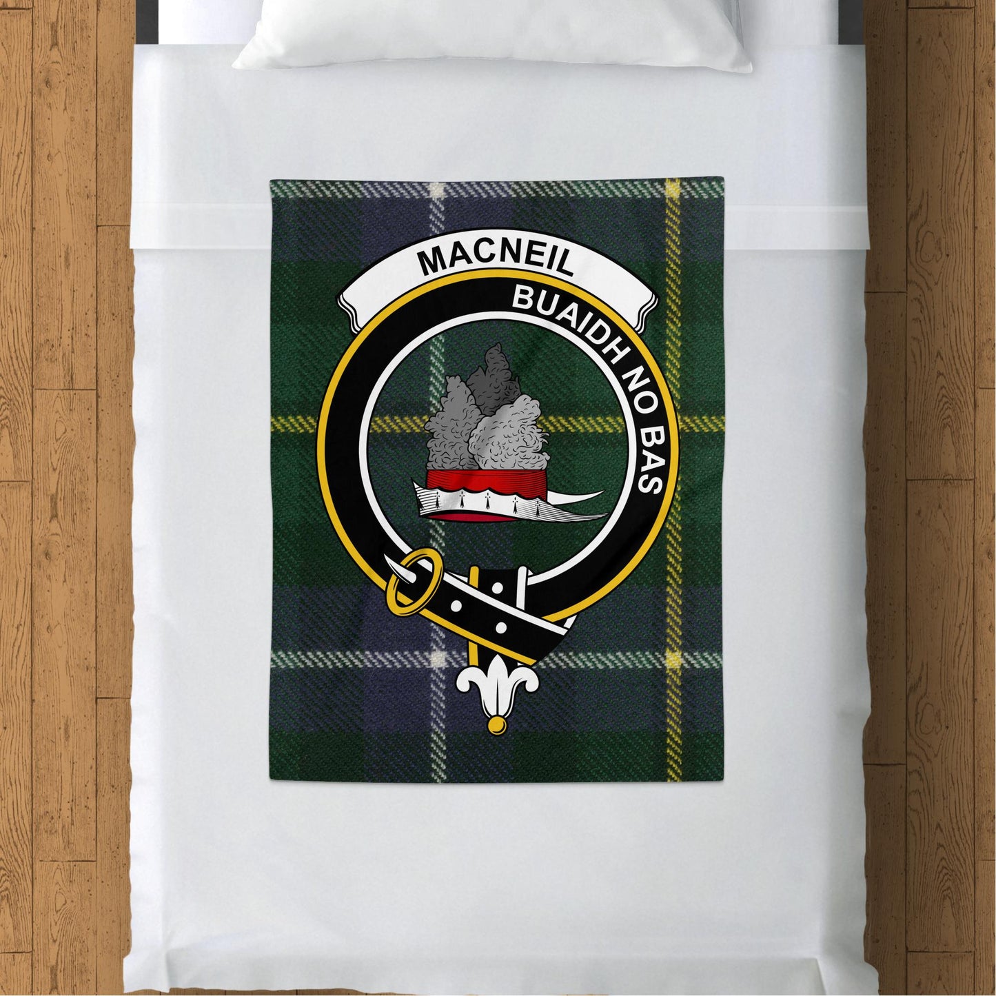 Scottish Clan MacNeil Tartan Throw Blanket - Living Stone Gifts