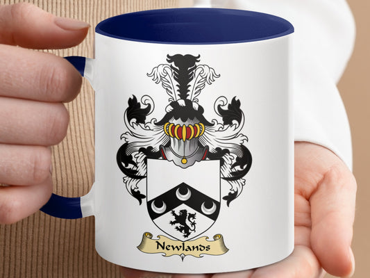 Newlands Clan Coat of Arms Beautiful Family Crest Mug - Living Stone Gifts