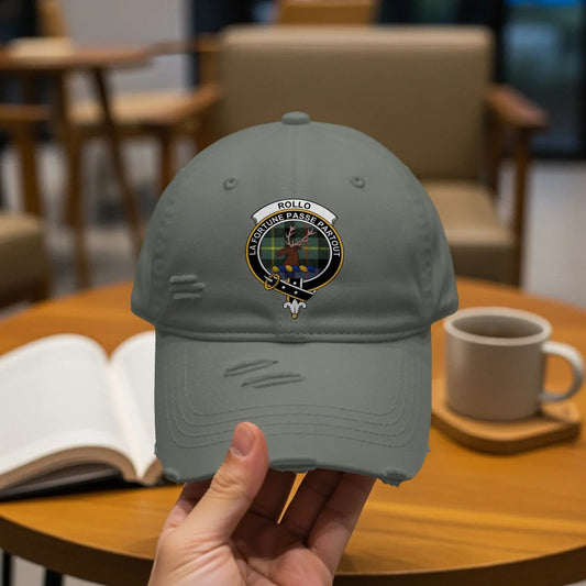 Embroidered Grey Hat Distressed Casual Cap product type