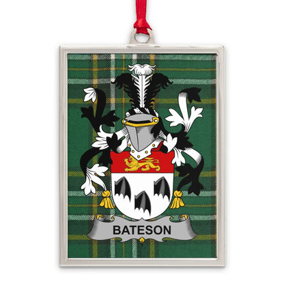 Bateson Family Crest Tartan Pattern Ornament product type