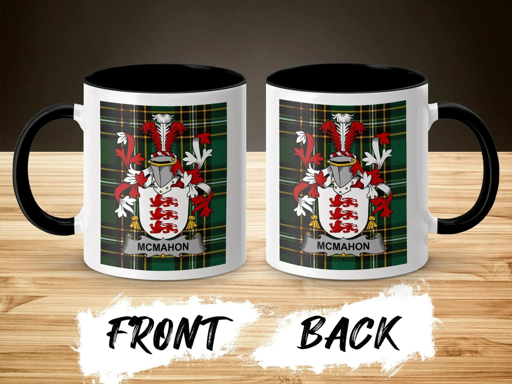 McMahon Irish National Tartan ceramic accent mug