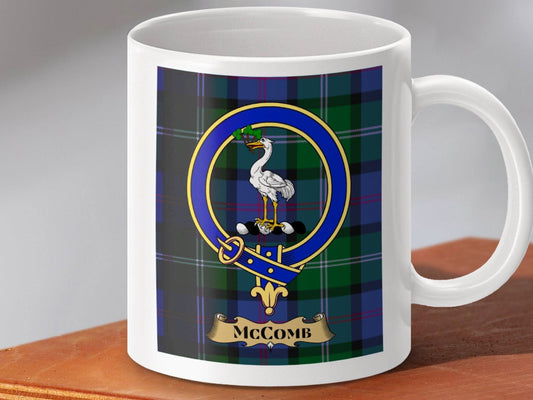 Scottish Tartan Mug with McComb Family Crest product
