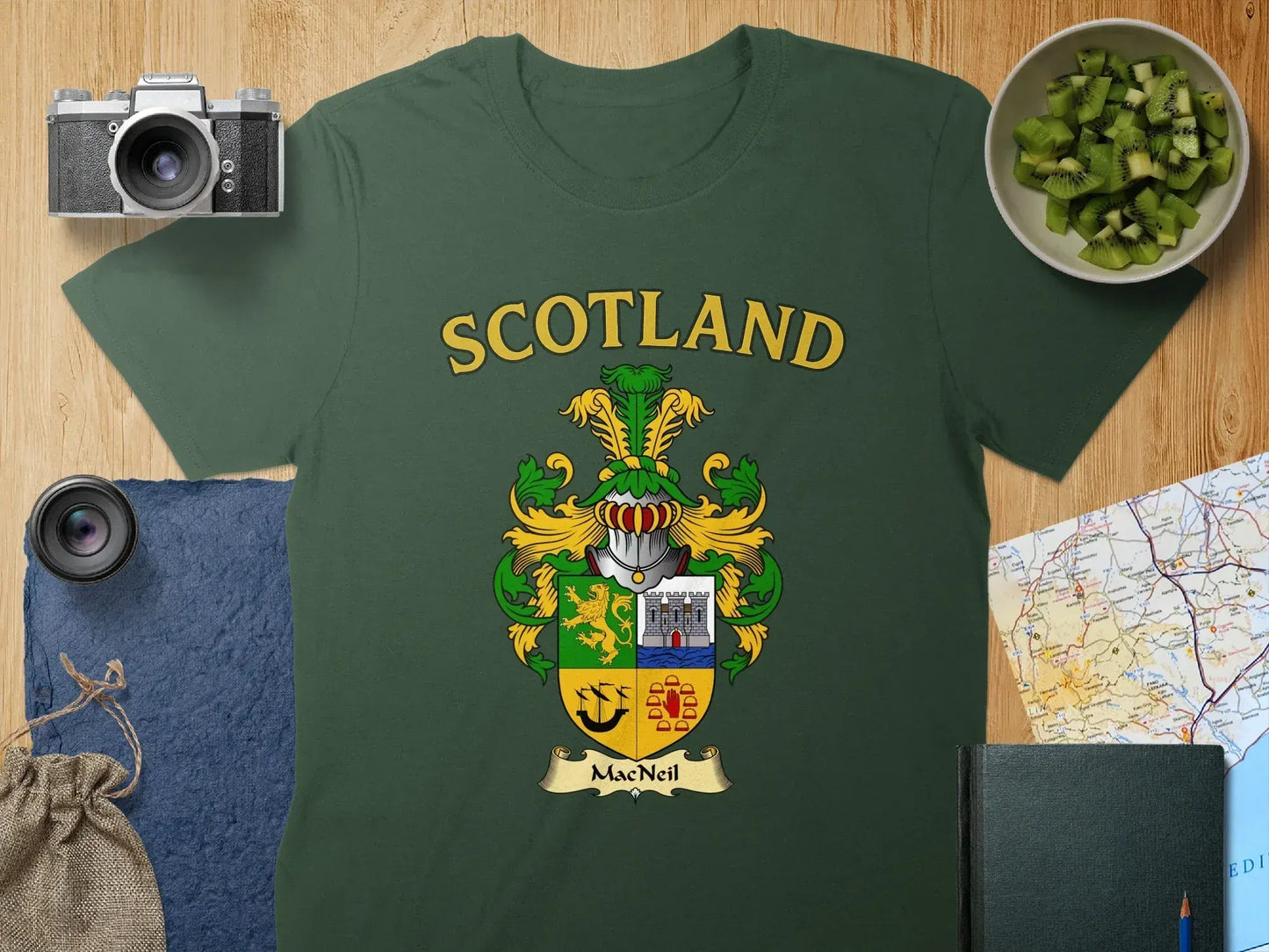 Scotland MacNeill Coat of Arms Graphic T-Shirt product