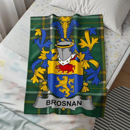 Custom Family Crest Brosnan Blanket product