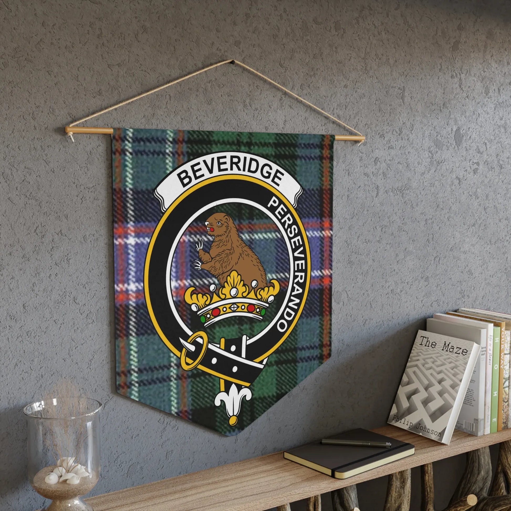 Beveridge Perseverando Tartan Emblem Wall Art product