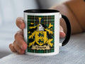 O'Rourke Irish National Tartan family crest mug
