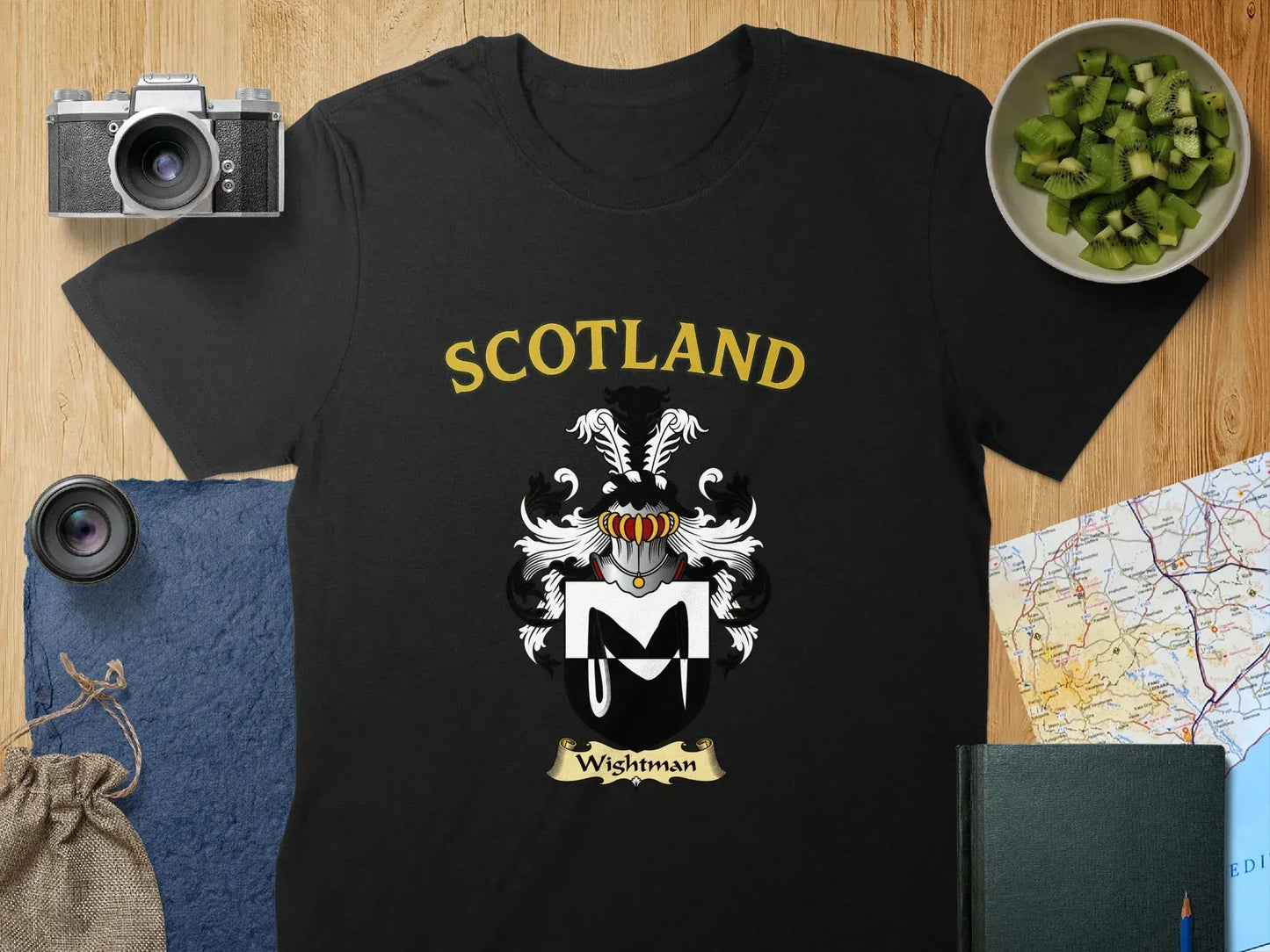 Scotland with Wightman Crest Graphic T-shirt product type